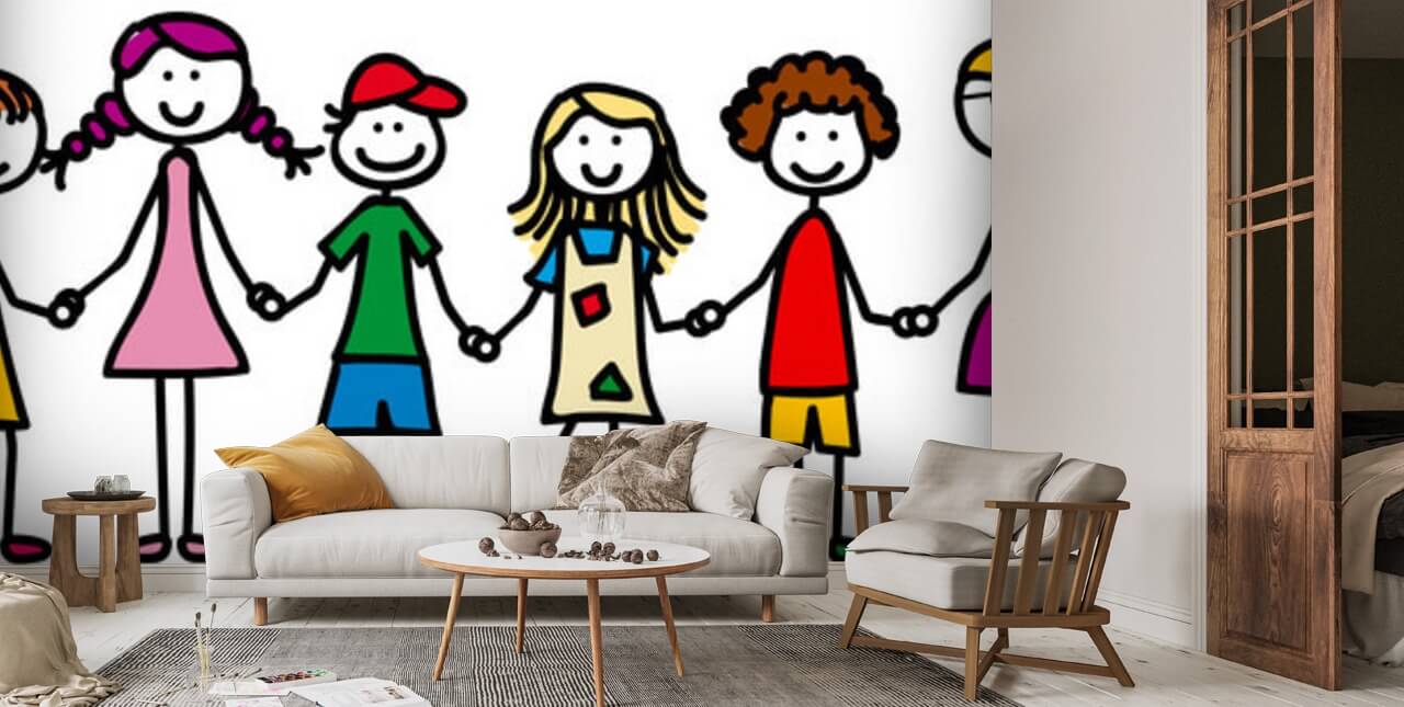 Holding Hands Wallpaper Mural Wallsauce Uk