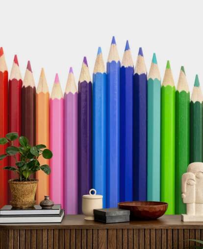 flerfarget blyanter tapet flerfarget blyanter tapet