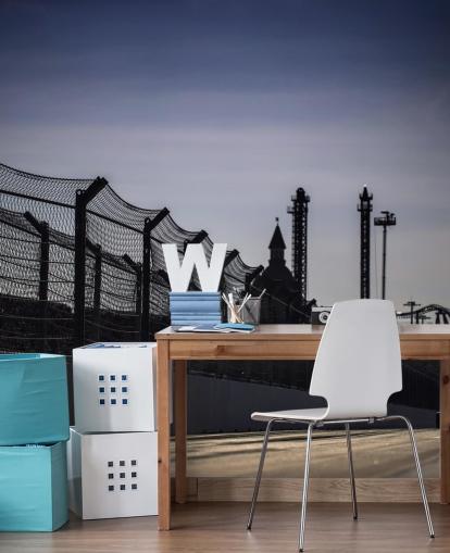 Lewis Hamilton Racing på distans på spår tapeter Lewis Hamilton Racing på distans på spår tapeter