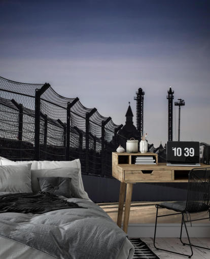 Lewis Hamilton Racing in Distance on Track fondo de pantalla Lewis Hamilton Racing in Distance on Track fondo de pantalla