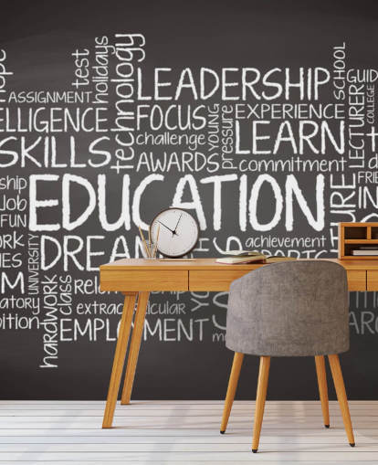 Utbildning Cloud väggmålning Utbildning Cloud väggmålning