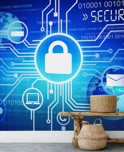 Internet Security System Väggmålning Internet Security System Väggmålning