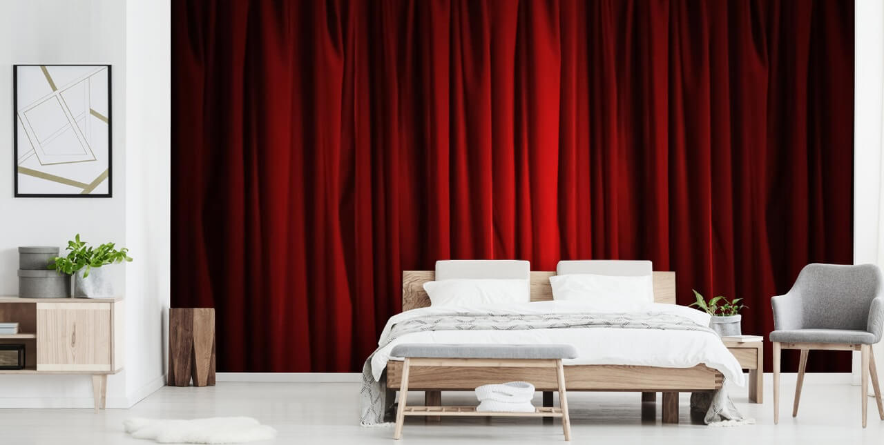 Red Curtain Wallpaper Red Curtain Wallpaper
