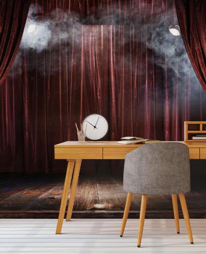 Magic Theater scen väggmålning Magic Theater scen väggmålning