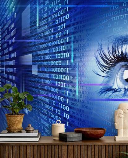 Eye on Technology seinämaalaus Eye on Technology seinämaalaus