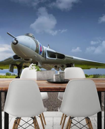 Avro Vulcan Bomber on Taxiway Wall Mural Avro Vulcan Bomber on Taxiway Wall Mural