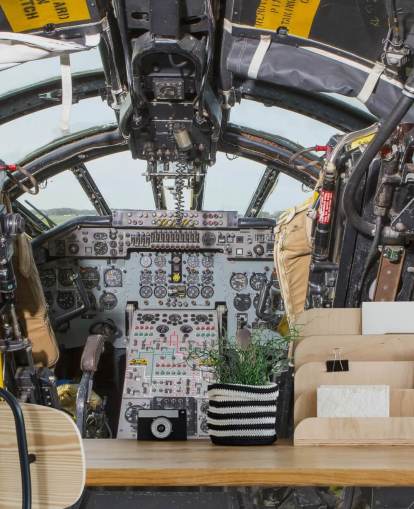 Den kalde krigen Bomber Cockpit Veggmaleri Den kalde krigen Bomber Cockpit Veggmaleri