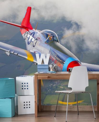 Sfondo Aereo Volante sopra Campi Sfondo Aereo Volante sopra Campi