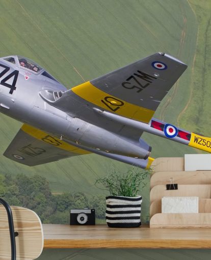 Carta da parati con aeroplano Carta da parati con aeroplano