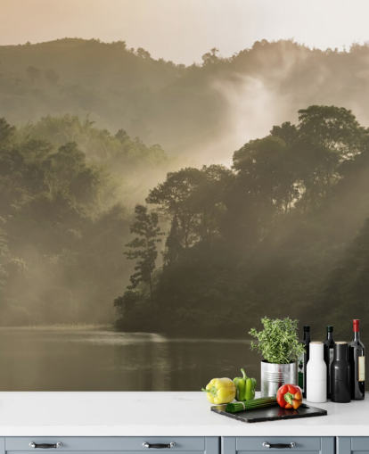 Tapeter för floden och skogen Tapeter för floden och skogen