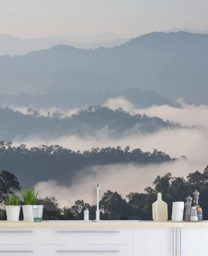 Misty Forest Mountain Wallpaper Misty Forest Mountain Wallpaper