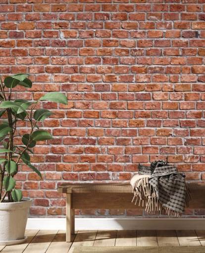 Rustic Red Brick Wallpaper Mural Rustic Red Brick Wallpaper Mural