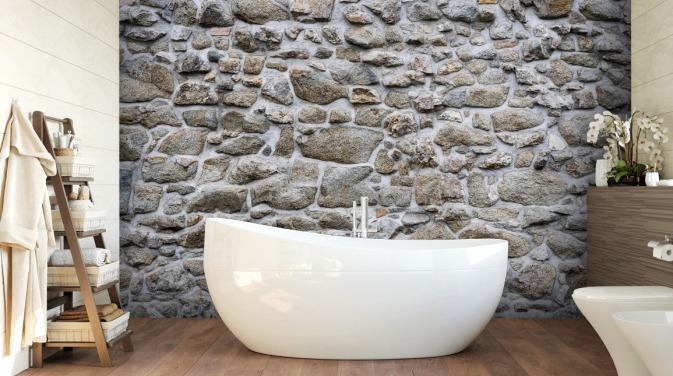 Stone Texture of Old Wall Stone Wall Mural