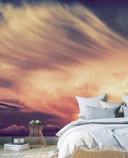 Rosa og Lilla Skyet Sky Bakgrunn Rosa og Lilla Skyet Sky Bakgrunn