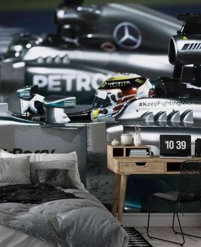 Close Up of Lewis Hamilton in Car Wallpaper Close Up of Lewis Hamilton in Car Wallpaper