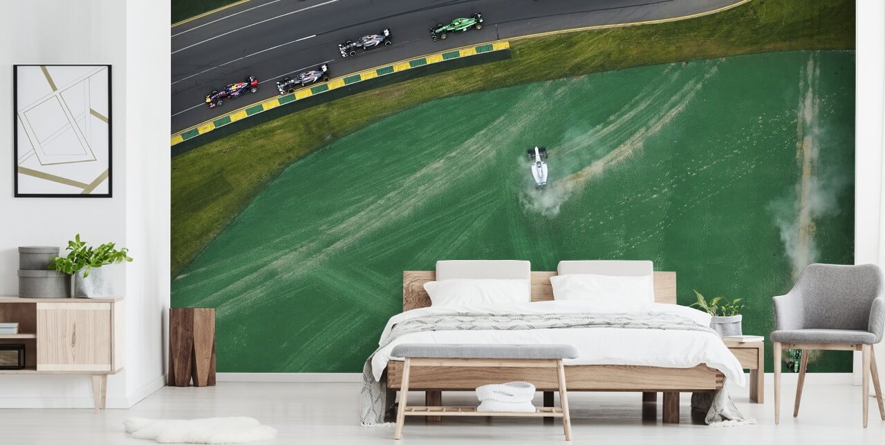 Aerial View of F1 Track Wallpaper