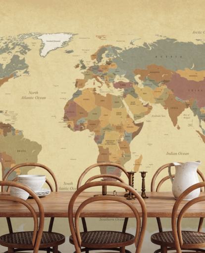 brown textured vintage world map wallpaper mural called Textured Vintage World Map for homes and offices brown textured vintage world map wallpaper mural called Textured Vintage World Map for homes and offices