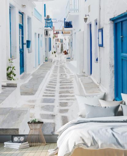 Mykonos Street View, Greece Mykonos Greece Wallpaper  Mykonos Street View, Greece Mykonos Greece Wallpaper