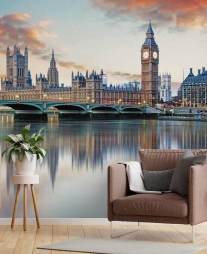 tilpasselig London skyline tapetmaleri kaldet London til soveværelser og stuer tilpasselig London skyline tapetmaleri kaldet London til soveværelser og stuer