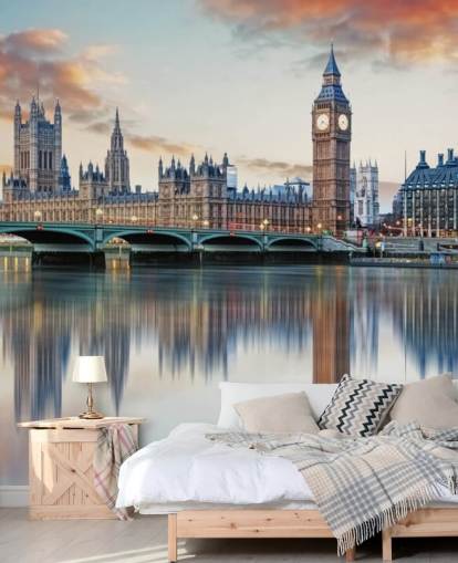 anpassningsbar London skyline tapetväggmålning kallad London för sovrum och vardagsrum anpassningsbar London skyline tapetväggmålning kallad London för sovrum och vardagsrum