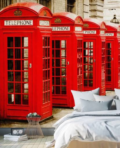 Red Telephone Boxes wallpaper Red Telephone Boxes wallpaper