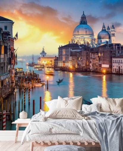 gyldne solnedgang i Venedig tapet gyldne solnedgang i Venedig tapet