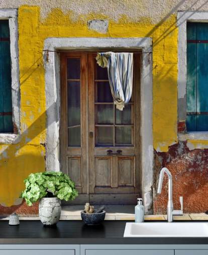 yellow italian house front wallpaper yellow italian house front wallpaper