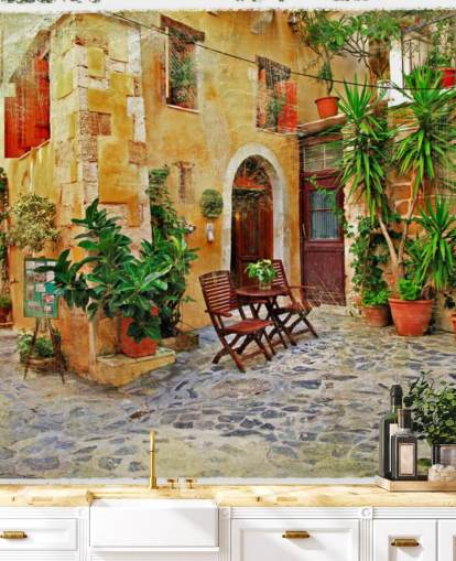 Chania,Crete- old charming streets Chania Crete Wallpaper  Chania,Crete- old charming streets Chania Crete Wallpaper