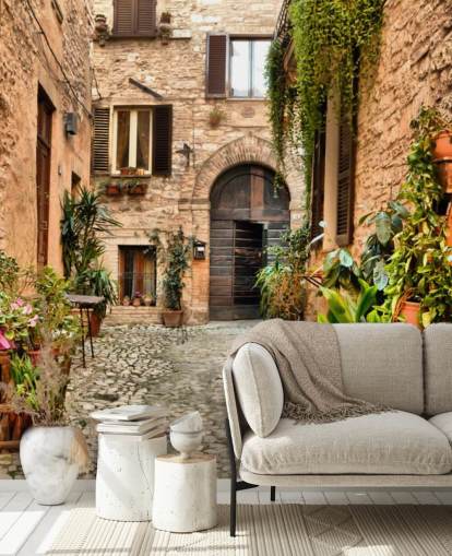 Rustic Houses in Perugia Wallpaper Rustic Houses in Perugia Wallpaper