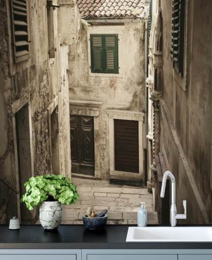 Rustic Street Wall Mural Rustic Street Wall Mural