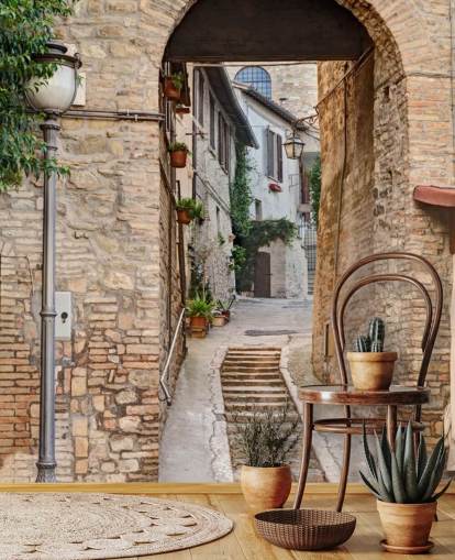 Antiikin Italian Streets Taustakuva Antiikin Italian Streets Taustakuva