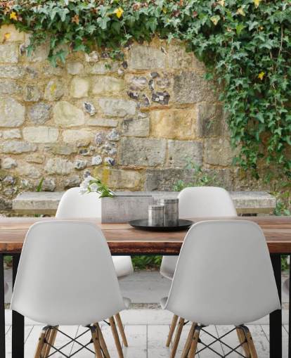 Peaceful Garden Bench Wall Mural Peaceful Garden Bench Wall Mural