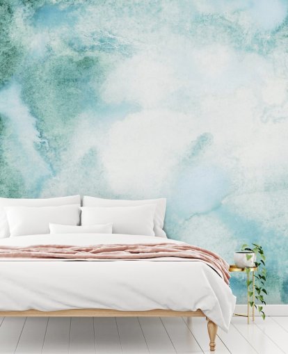 Blue and Green Abstract Watercolour Wallpaper Blue and Green Abstract Watercolour Wallpaper