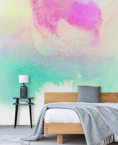 Turkis og rosa akvarell Bakgrunn Turkis og rosa akvarell Bakgrunn