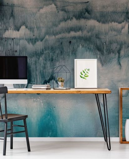 Blue and Black Watercolor Wallpaper Blue and Black Watercolor Wallpaper