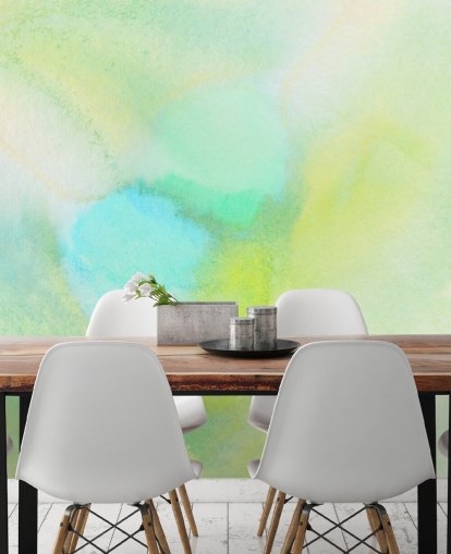 yellow and green watercolour wallpaper mural called Yellow and Green Watercolour for bedrooms, living rooms and kitchens yellow and green watercolour wallpaper mural called Yellow and Green Watercolour for bedrooms, living rooms and kitchens