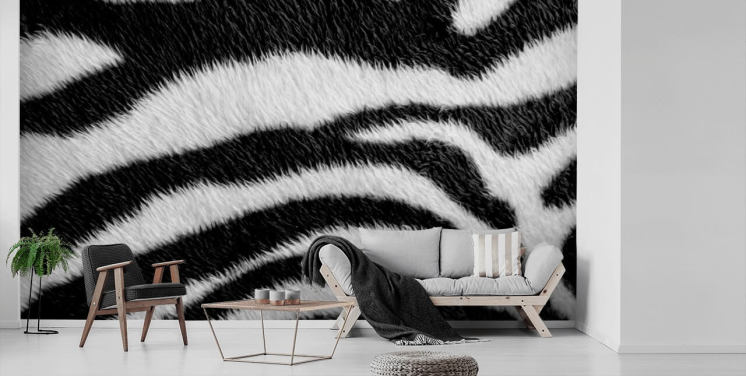 Tapete mit Zebra-Druck