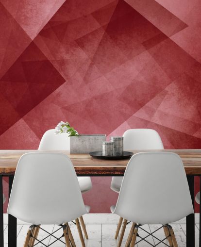 Papier peint géométrique triangle rouge Papier peint géométrique triangle rouge
