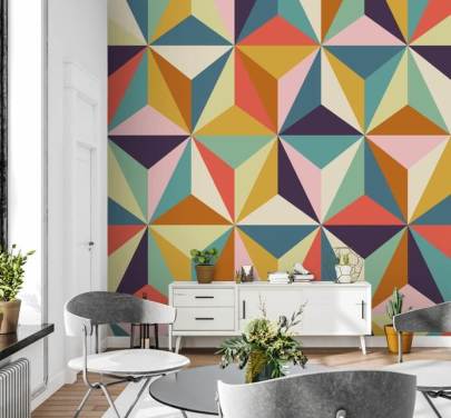 Geometric Wallpaper & Wall Murals 