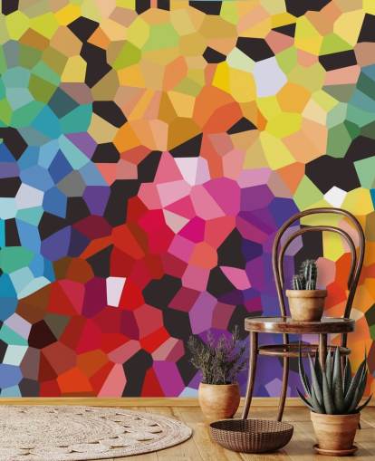colourful custom abstract wallpaper mural called Fooling Around by Shandra Smith for offices colourful custom abstract wallpaper mural called Fooling Around by Shandra Smith for offices