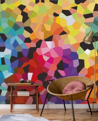 colorido mural de papel pintado abstracto personalizado llamado Fooling Around de Shandra Smith para oficinas colorido mural de papel pintado abstracto personalizado llamado Fooling Around de Shandra Smith para oficinas