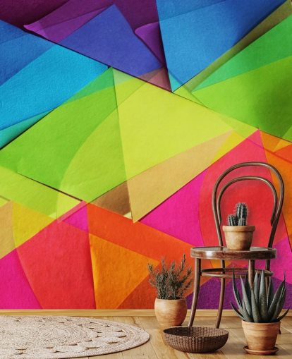 Layered Coloured Paper Wallpaper Layered Coloured Paper Wallpaper