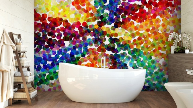 Papel de parede Rainbow Circle