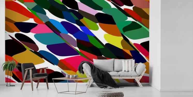 Colour Dots Abstract Wallpaper