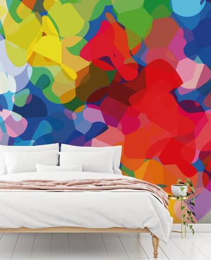 Fargerik Mesh Abstrakt Art Mural Fargerik Mesh Abstrakt Art Mural