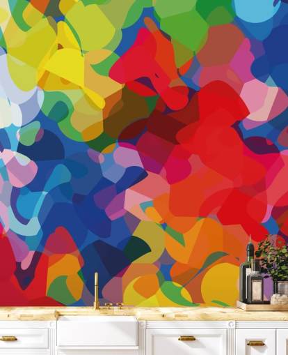 Fargerik Mesh Abstrakt Art Mural Fargerik Mesh Abstrakt Art Mural