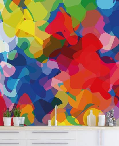 Fargerik Mesh Abstrakt Art Mural Fargerik Mesh Abstrakt Art Mural