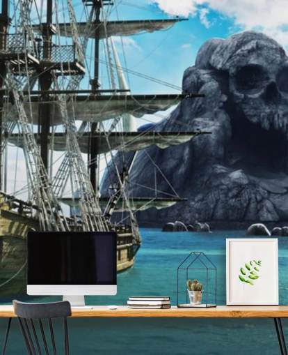 pirate ship and skull island wallpaper pirate ship and skull island wallpaper