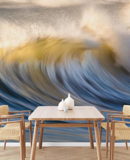 Carta da parati Dreamy Blue Waves Carta da parati Dreamy Blue Waves