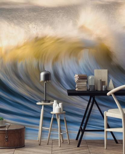 Papier peint Dreamy Blue Waves Papier peint Dreamy Blue Waves